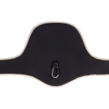 QHP popręg z futrem BLACK