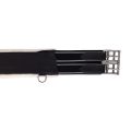 QHP popręg z futrem BLACK