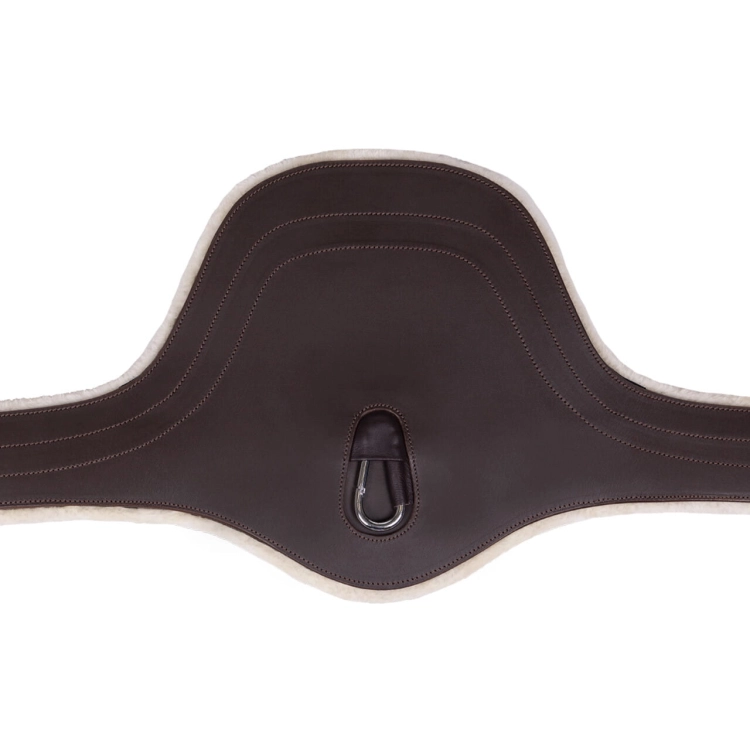 QHP popręg z futrem BROWN
