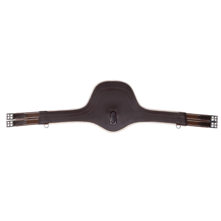 QHP popręg z futrem BROWN