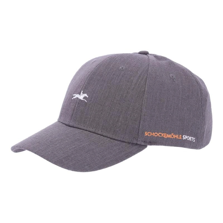 SCHOCKEMOHLE czapka z daszkiem LOGO graphite