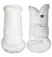 HKM ochraniacze z futrem COMFORT white
