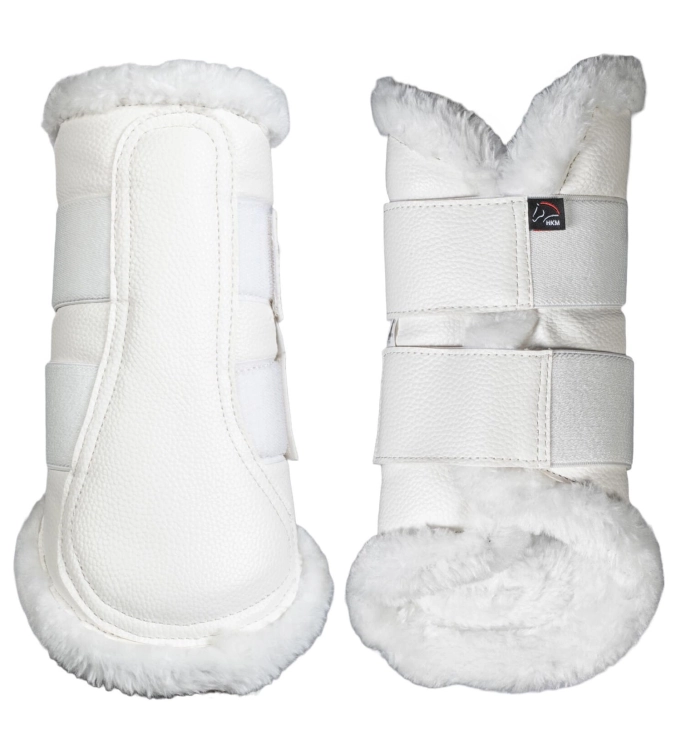 Ochraniacze dla konia HKM Comfort w kolorze białym