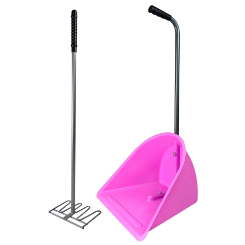 YORK Zestaw do sprzątania boksów RÓŻOWY