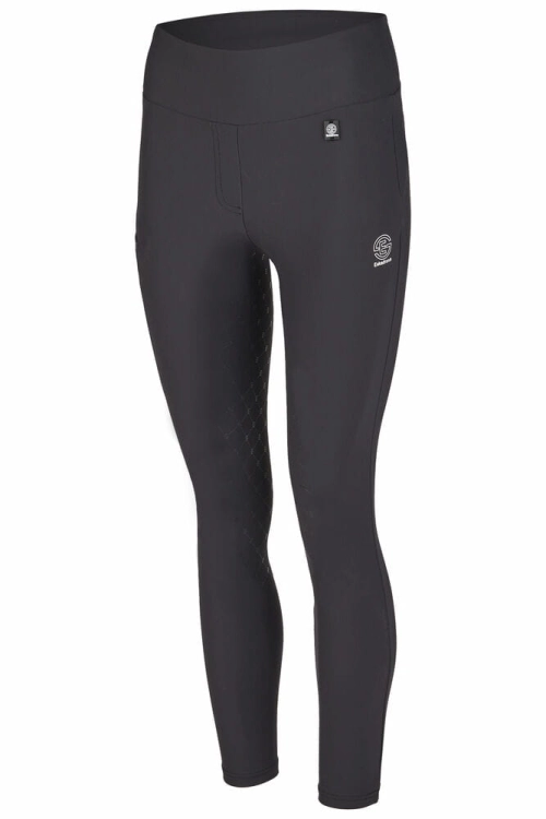 Leginsy jeździeckie Eskadron Heritage PRO w kolorze black widoczne z przodu