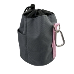 HORSENJOY saszetka na smakołyki VIVA szaro-różowa