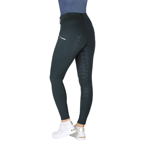 Legginsy jeździeckie damskie Horsenjoy Bit w kolorze czarnym
