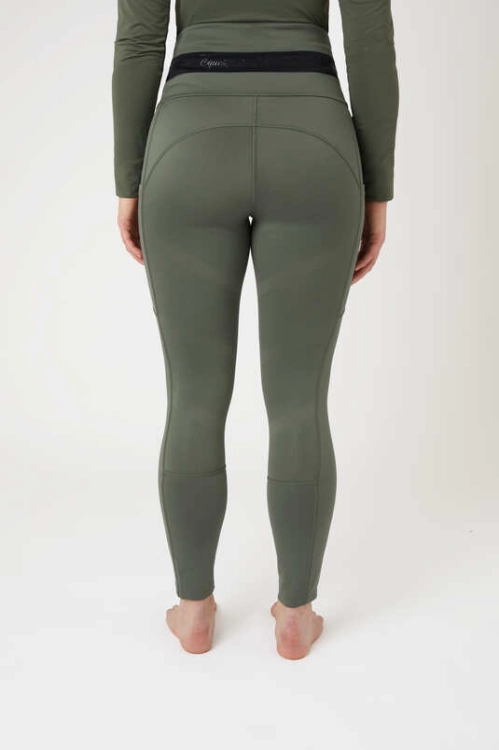 Legginsy jeździeckie z pełnym lejem silikonowym B Vertigo Caitlin w kolorze zielonym