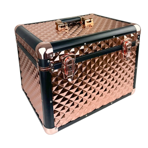Skrzynka na szczotki dla konia York Elegance w kolorze rosegold