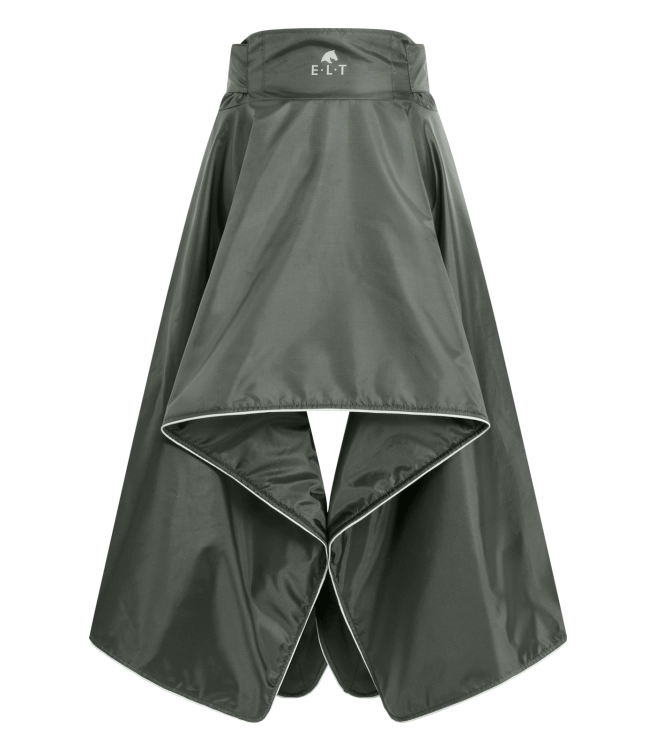 Spódnica do jazdy konnej ELT Lotta w kolorze dark olive widoczna z tyłu