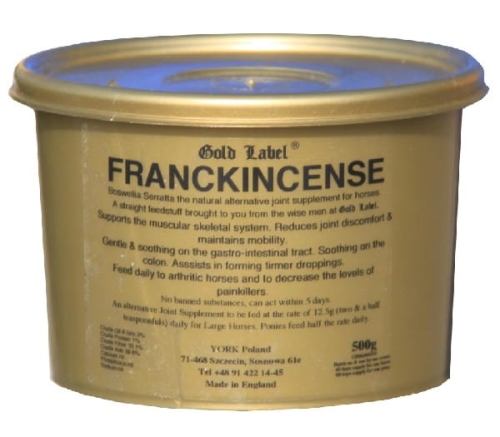 Suplement na stawy dla koni Gold Label Frankincense 500g