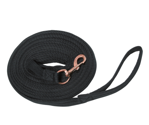 WALDHAUSEN Lonża BLACK /Rosegold