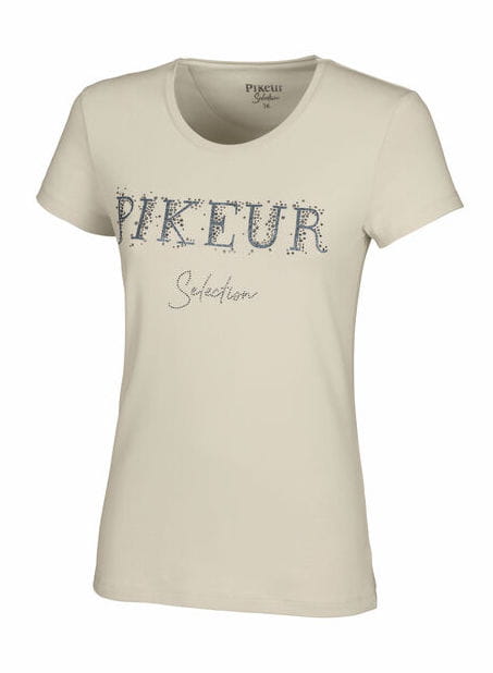 Bluzka treningowa jeździecka Pikeur Phily w kolorze Beige widoczna od przodu