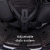 Kask jeździecki QHP Ohio w kolorze black, zbliżenie na system regulacji