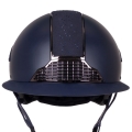 Kask jeździecki QHP Ohio Polo navy widoczny z przodu