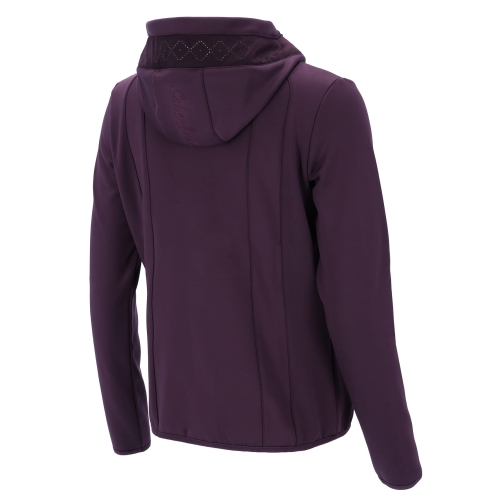 Bluza jeździecka damska Schockemohle Sonia w kolorze deep mauve  widoczna z tyłu