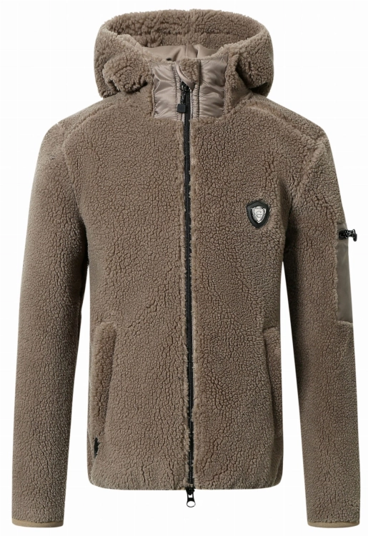 Bluza jeździecka dla dzieci Covalliero Junior w kolorze taupe widoczna z przodu