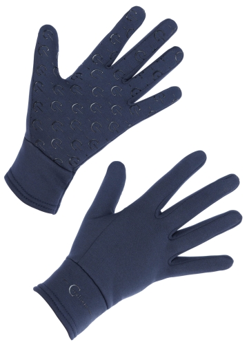 Granatowe rękawiczki jeździeckie z polaru Covalliero