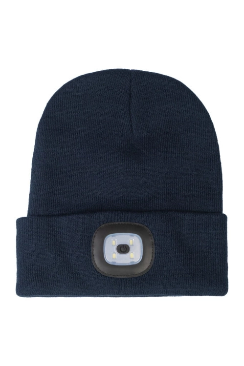 Czapka zimowa z latarką HKM Honey w kolorze deep blue