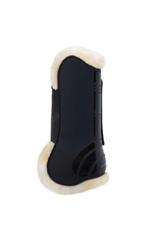 Ochraniacze z futerkiem Horze Caliber w kolorze black