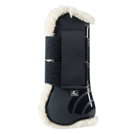 Ochraniacze z futerkiem Horze Caliber w kolorze dark navy