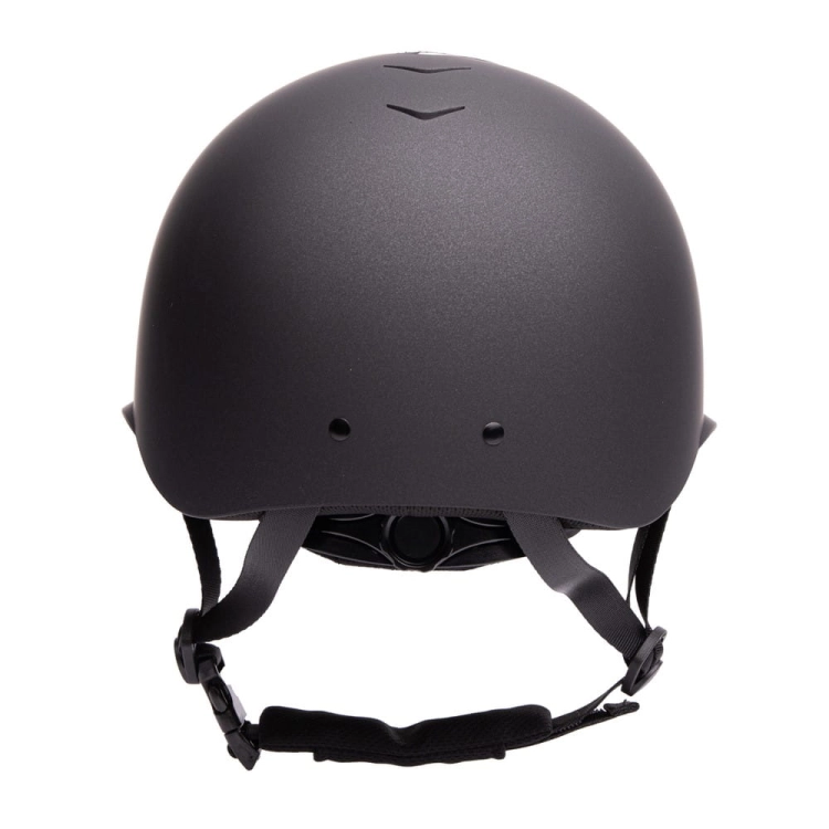 Kask jeździecki Harry's Horse PRO F1 Mat Sparkle w kolorze czarnym widoczny z tyłu