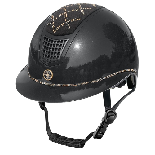 Kask jeździecki Fair Play Quantinum W-V Spotlight Shiny w kolorze czarnym