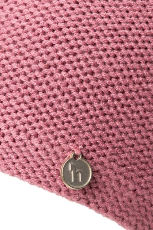 Ciepła czapka jeździecka z logo Horze Haze w kolorze heather rose