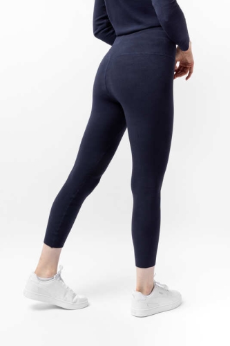 Legginsy termiczne Horze Tess w kolorze polar blue widoczne z tyłu