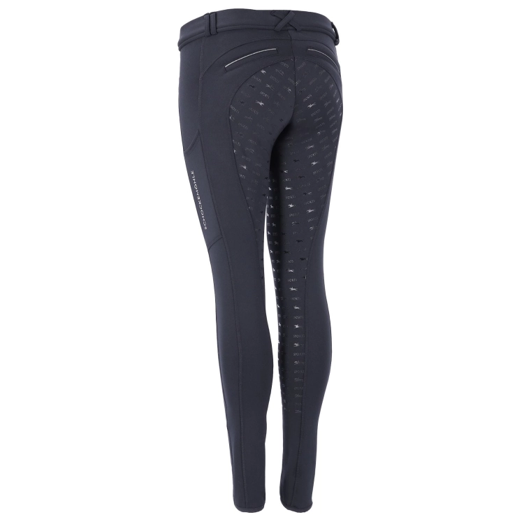 Breginsy zimowe Schockemohle Termo Tights w kolorze deep night widoczne z tyłu