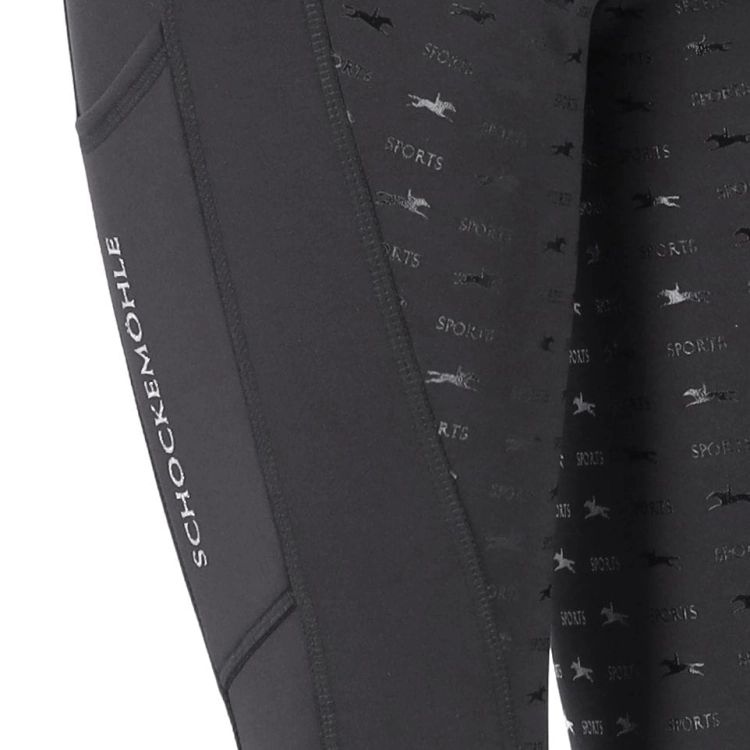 Breginsy zimowe z lejem silikonowym Schockemohle Termo Tights w kolorze graphite