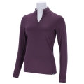 Koszulka jeździecka termiczna Schockemohle Peppa w kolorze deep mauve widoczna z przodu