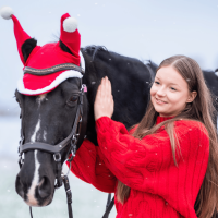 YORK nauszniki CHRISTMAS z pomponami