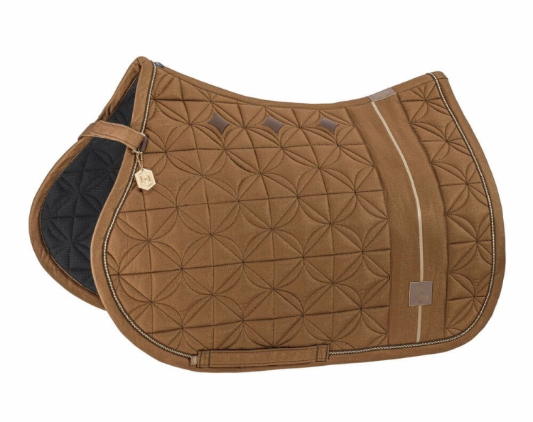Czaprak wszechstronny Eskadron Heritage Big Square Glam w kolorze almond