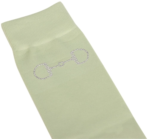 Podkolanówki jeździeckie z kryształkami w kolorze zielonym Harry's Horse Bit