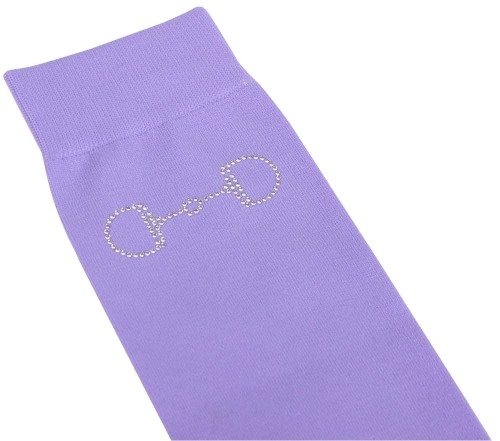 Podkolanówki jeździeckie z kryształkami w kolorze fioletowym Harry's Horse Bit