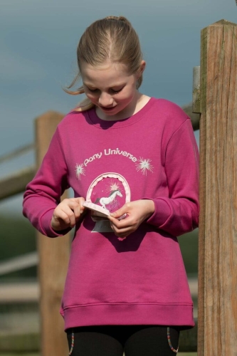 Bluza jeździecka dla dziewczynki w kolorze magenta HKM Polly