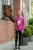 Bluza do jazdy konnej dla dziewczynki w kolorze magenta HKM Polly