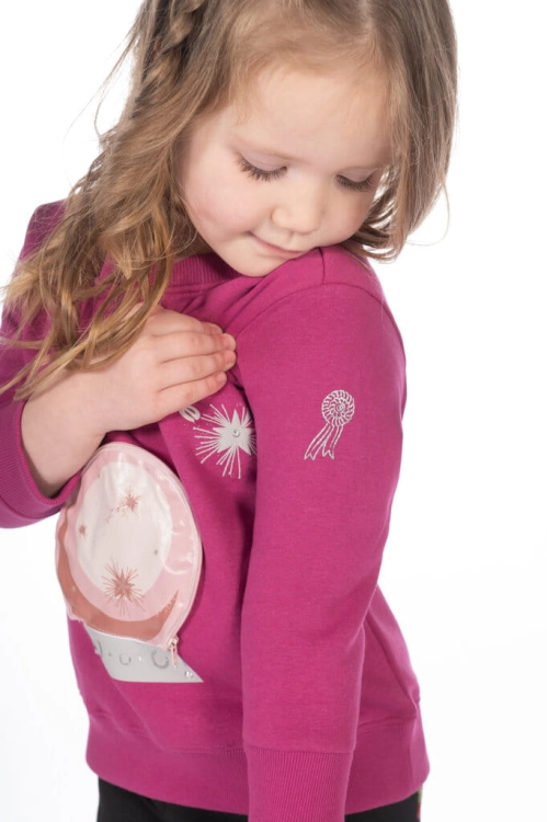 Bluza jeździecka dla dziewczynki w kolorze magenta HKM Polly