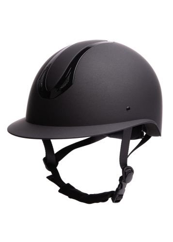 Kask jeździecki w kolorze czarnym Harry's Horse PRO F1 Mat