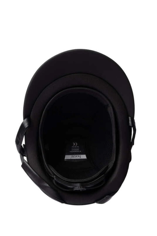 Kask jeździecki z wyjmowaną wyściółką Horze Arix II Crystal w kolorze czarnym i srebrnym