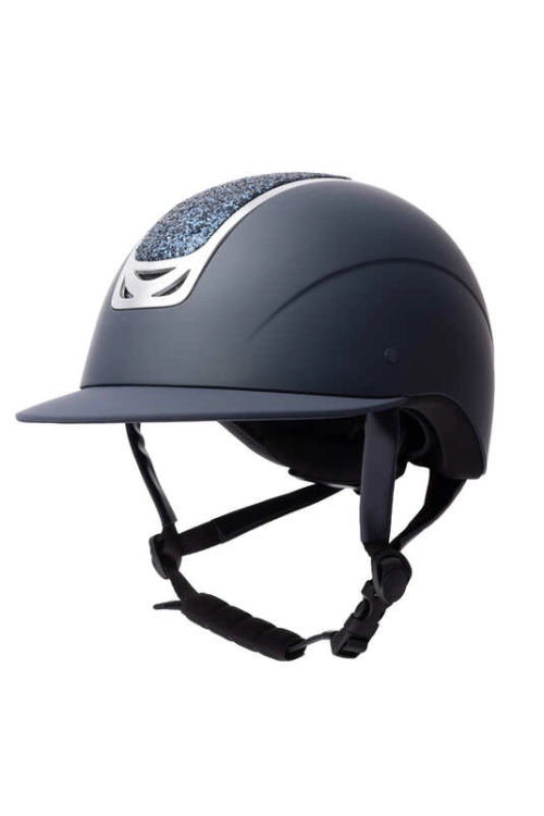 Kask jeździecki Horze Arix II Crystal w kolorze granatowym