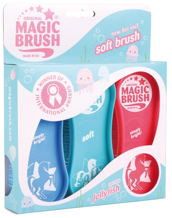 Zestaw szczotek dla konia Magic Brush Jelly-Fish