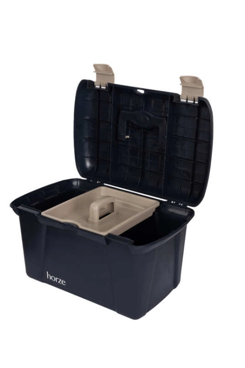 Skrzynka na akcesoria jeździeckie Horze Grooming w kolorze dark navy
