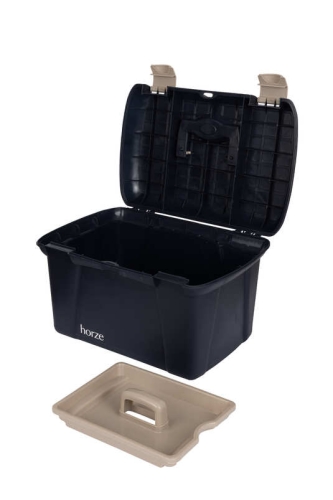 Skrzynka na szczotki z wyjmowaną półeczką Horze Grooming w kolorze dark navy