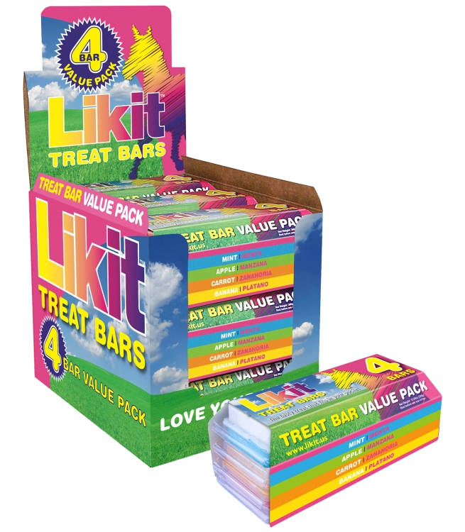 Zestaw batoników lizawek dla konia Likit Treat Bar 4x90g