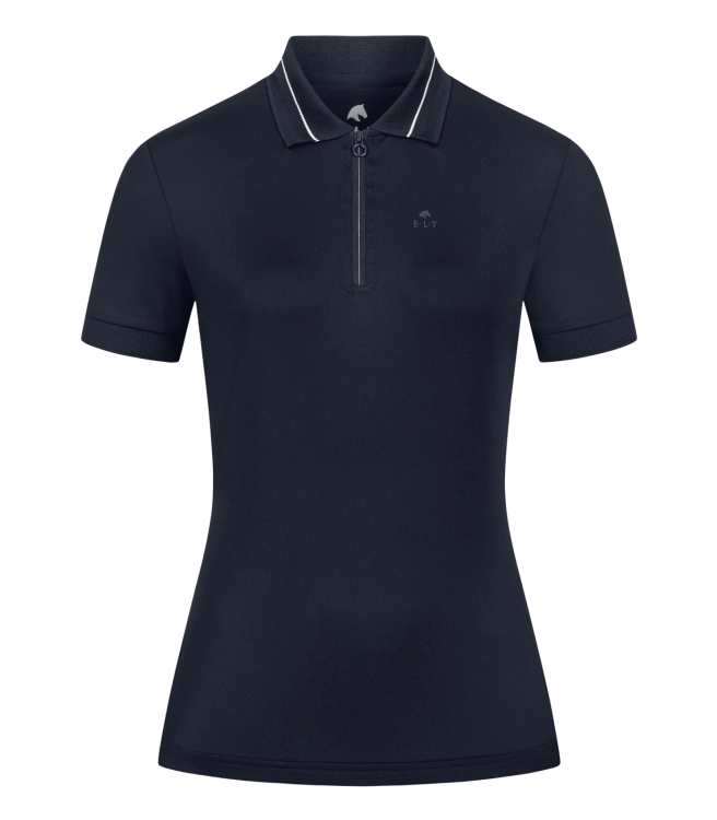 Koszulka polo jeździecka ELT Prag w kolorze deepblue