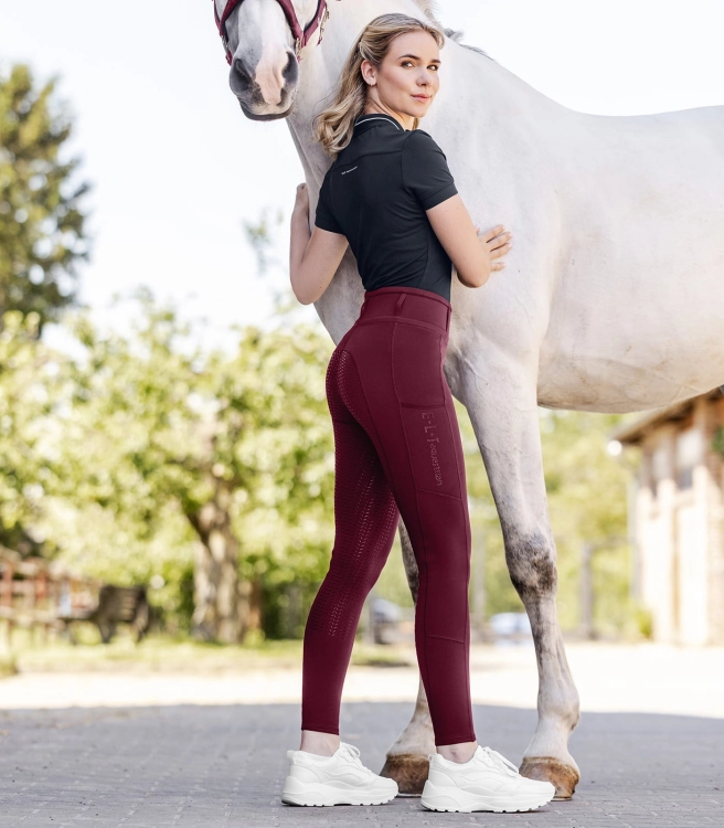 Breginsy damskie na lato ELT Ella Glam w kolorze velvet red