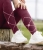 Podkolanówki jeździeckie ELT Argyle w kolorze velvet red