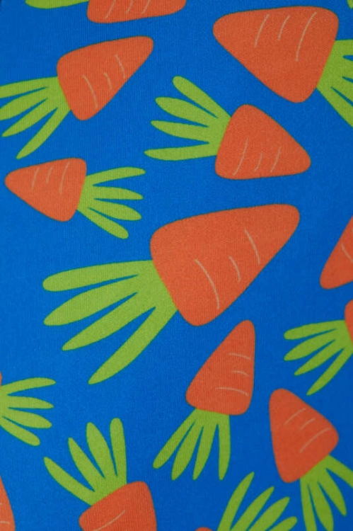 Maska na muchy dla konia Hore Elastic we wzorze orange carrots
